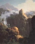 Thomas Cole Landscape Composition Saint John in the Wilderness (mk13) oil on canvas